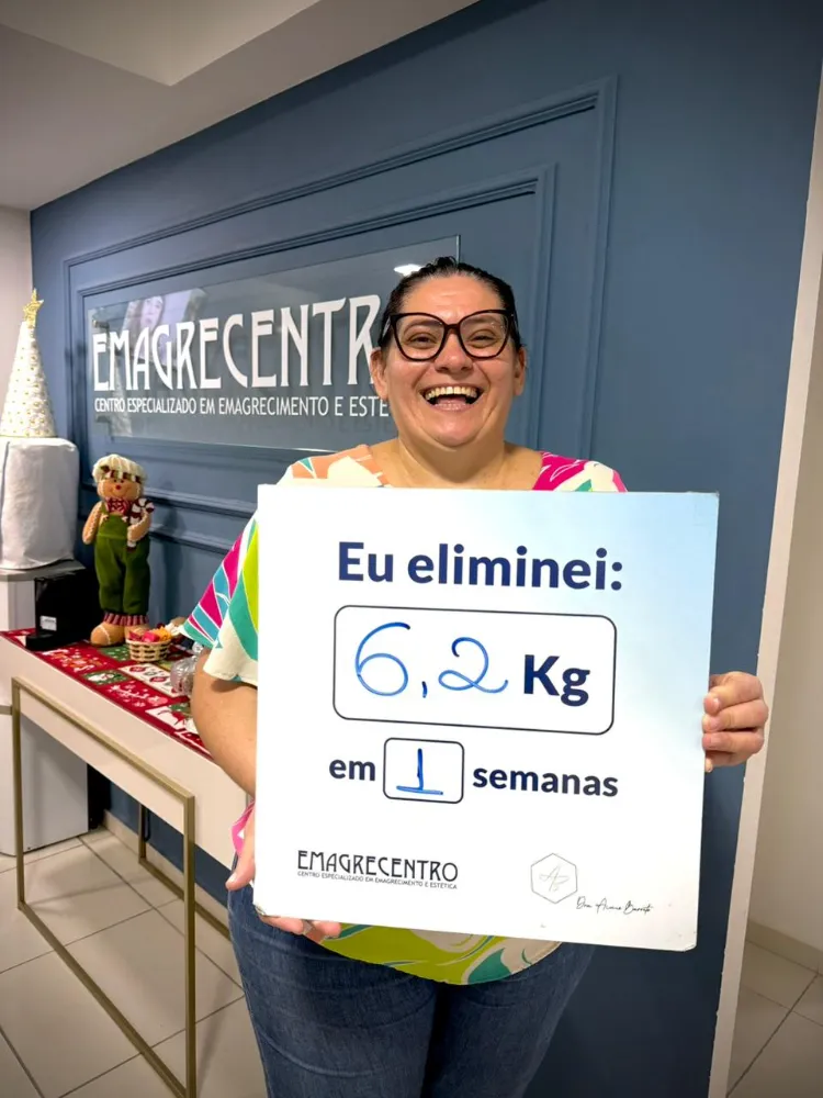 Paciente eliminou 6,1 kg em 1 semana