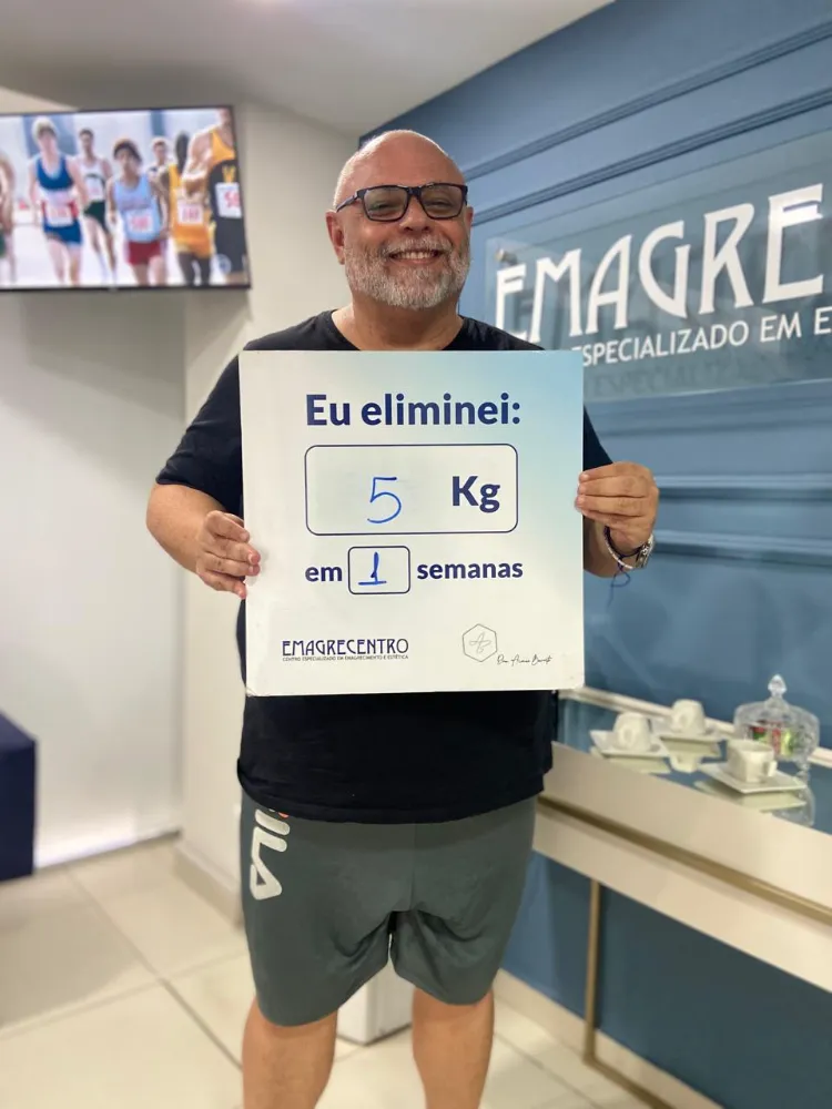 Paciente eliminou 5 kg em 1 semana
