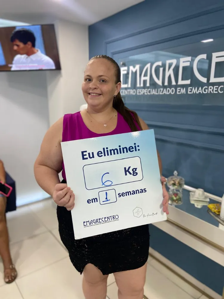 Paciente eliminou 6 kg em 1 semana