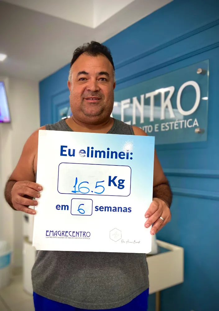 Paciente eliminou 7 kg em 5 semanas