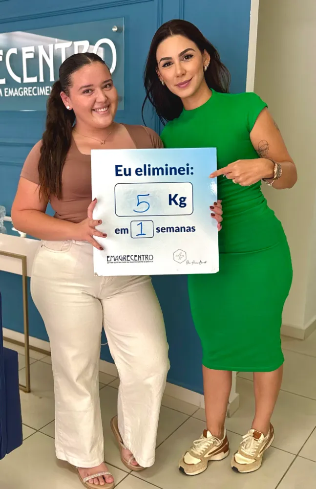 Paciente eliminou 5 kg em 1 semana