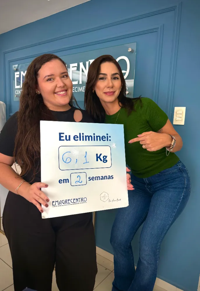 Paciente eliminou 4,3 kg em 1 semana