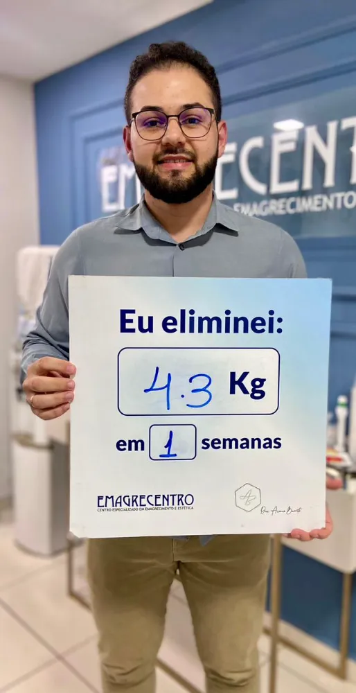 Paciente eliminou 4 kg em 1 semana