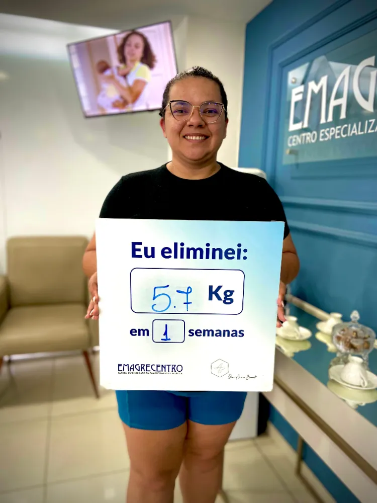 Paciente eliminou 5 kg em 1 semana