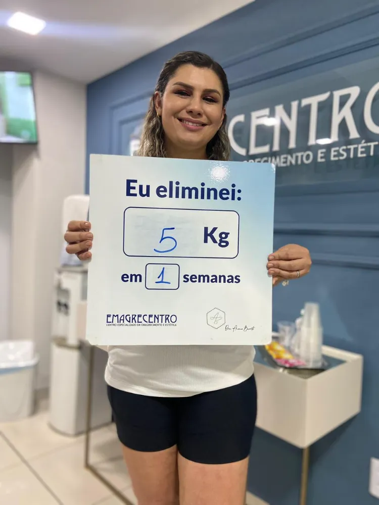 Paciente eliminou 5 kg em 1 semana